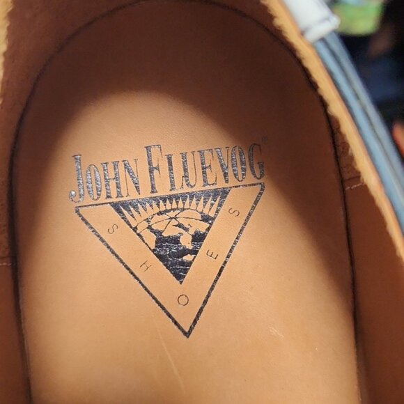 John Fluevong Twin Turbine men's Leather Sole Shoes - Picture 8 of 11